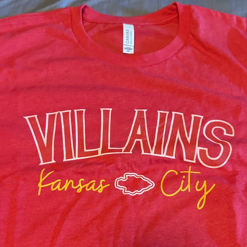 Bella Canvas Red Villains Kansas City Tee